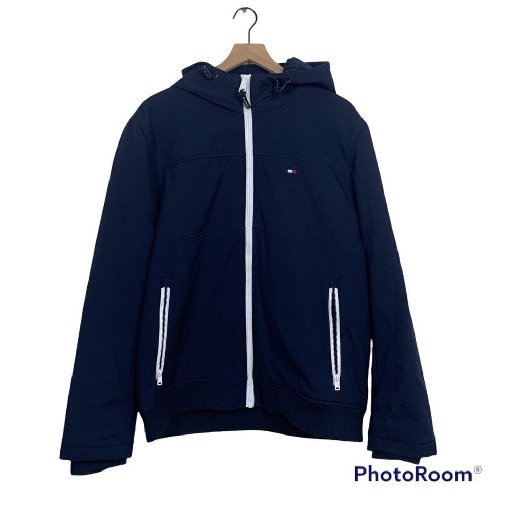 Tommy Hilfiger Mens Blue Full Zipper Jacket Size XL
